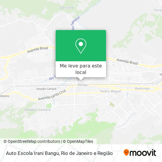 Auto Escola Irani Bangu mapa