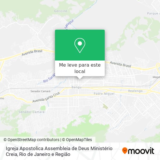 Igreja Apostolica Assembleia de Deus Ministério Creia mapa