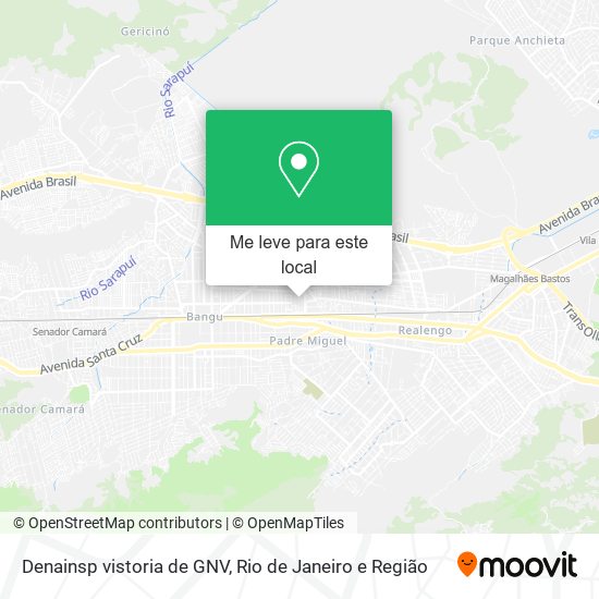 Denainsp vistoria de GNV mapa