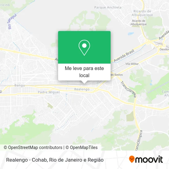 Realengo - Cohab mapa