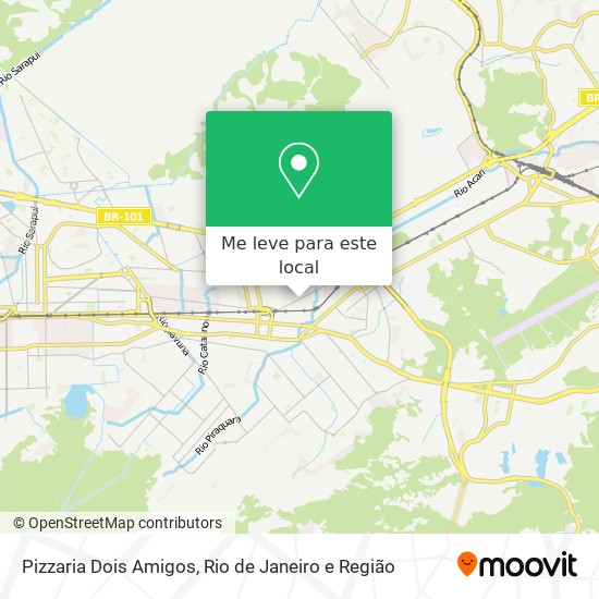 Pizzaria Dois Amigos mapa