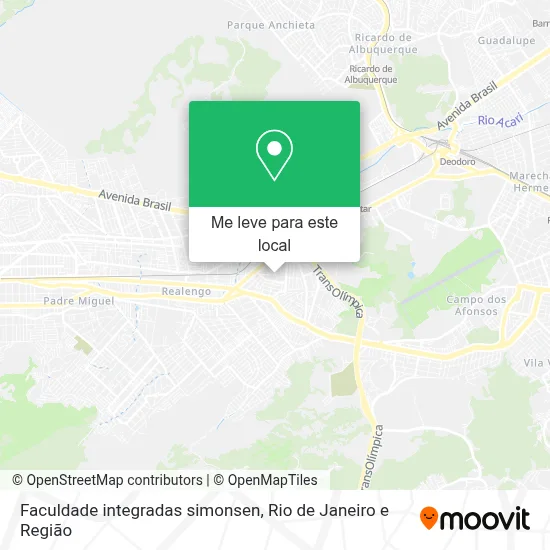 Faculdade integradas simonsen mapa