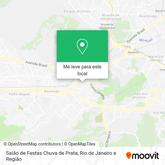 Salão de Festas Chuva de Prata mapa