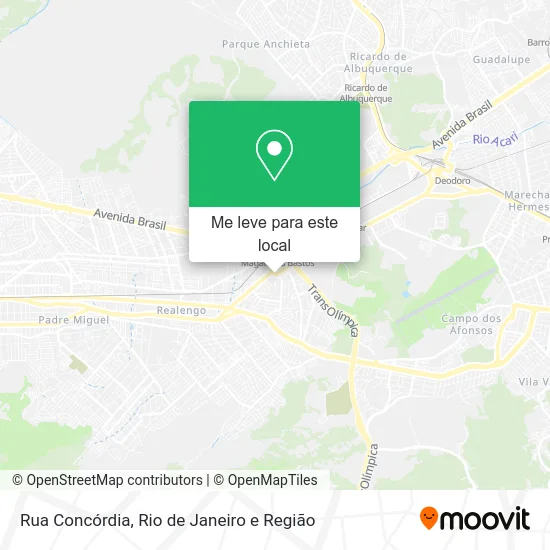 Rua Concórdia mapa