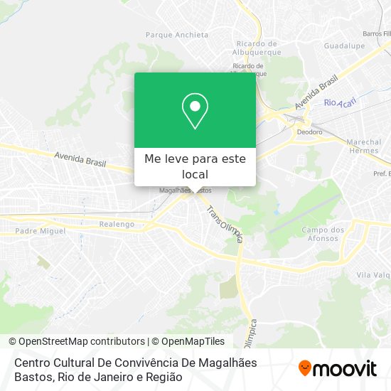Centro Cultural De Convivência De Magalhães Bastos mapa