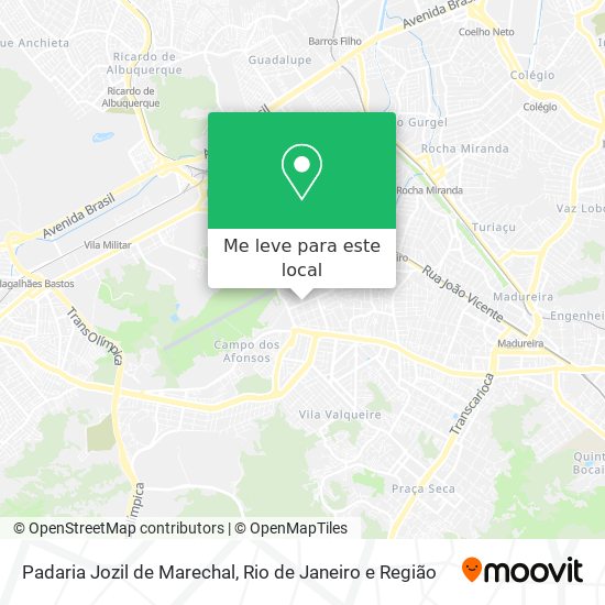 Padaria Jozil de Marechal mapa