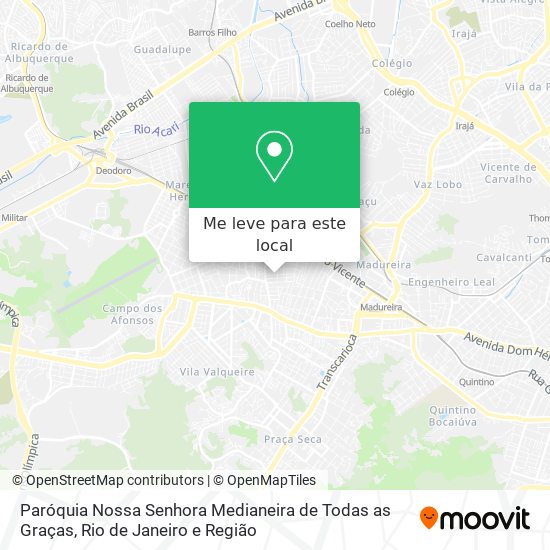 Paróquia Nossa Senhora Medianeira de Todas as Graças mapa