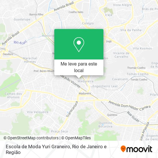 Escola de Moda Yuri Graneiro mapa