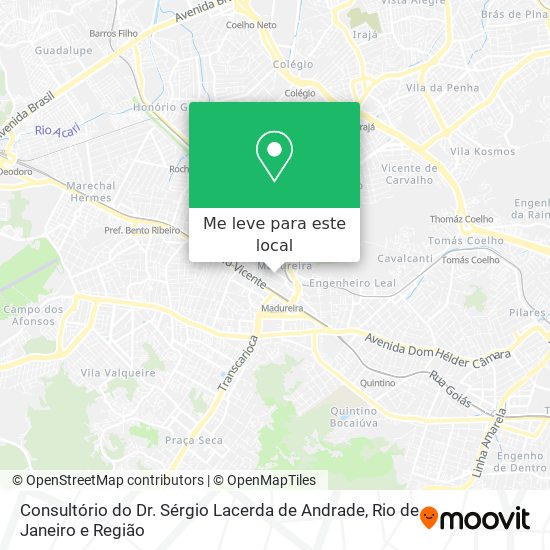 Consultório do Dr. Sérgio Lacerda de Andrade mapa