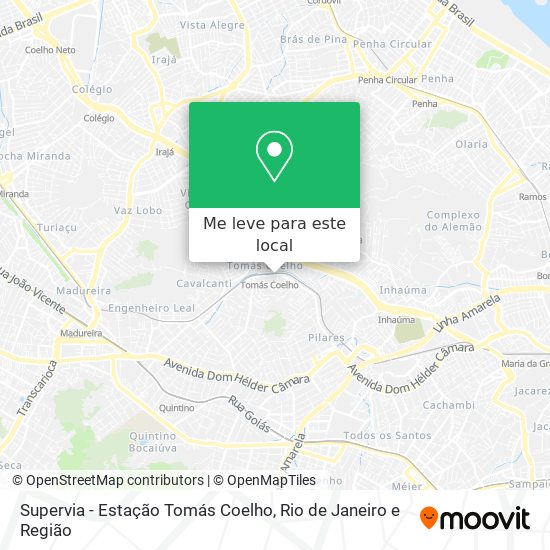Supervia - Estação Tomás Coelho mapa