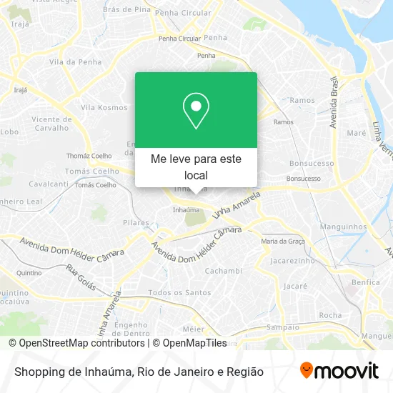 Shopping de Inhaúma mapa