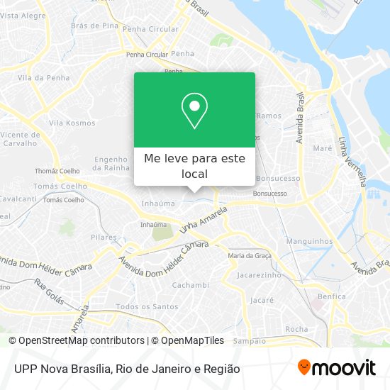 UPP Nova Brasília mapa