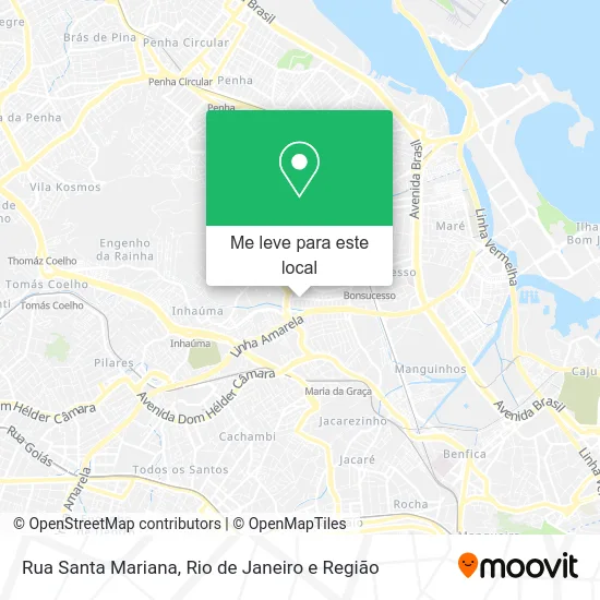Rua Santa Mariana mapa
