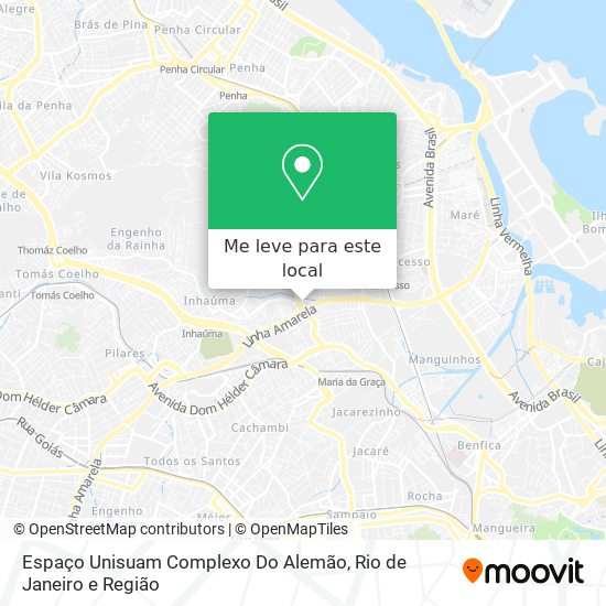 Espaço Unisuam Complexo Do Alemão mapa