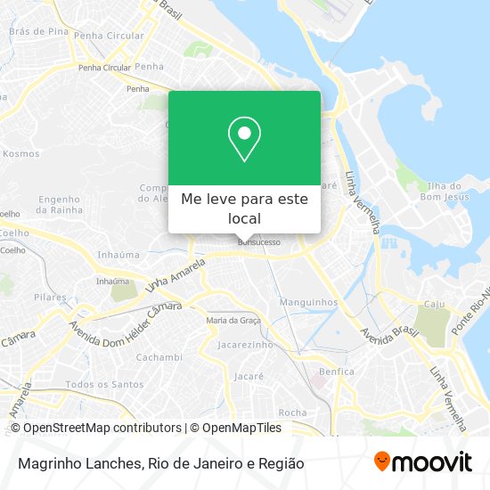 Magrinho Lanches mapa