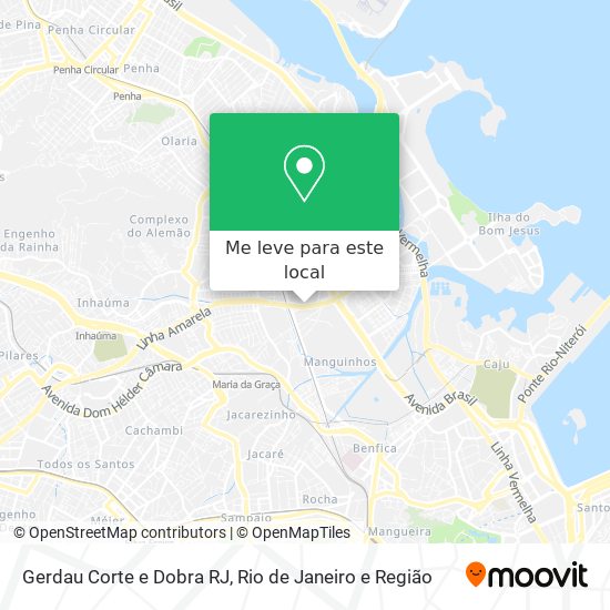 Gerdau Corte e Dobra RJ mapa