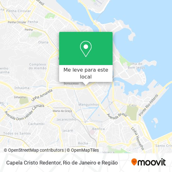 Capela Cristo Redentor mapa