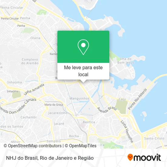 NHJ do Brasil mapa