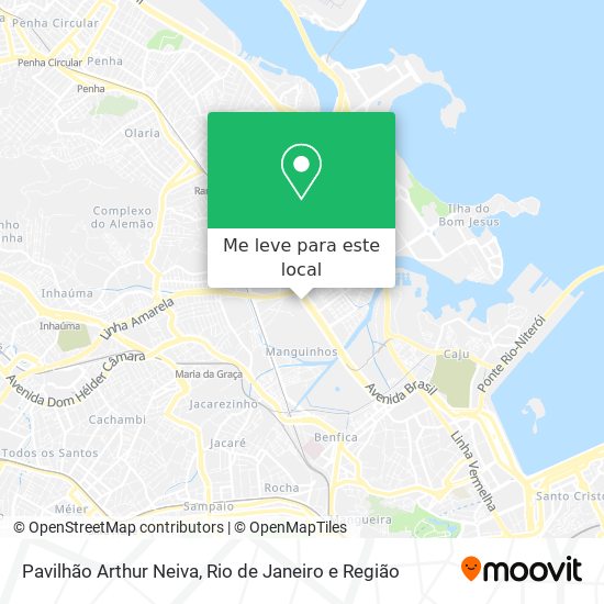 Pavilhão Arthur Neiva mapa