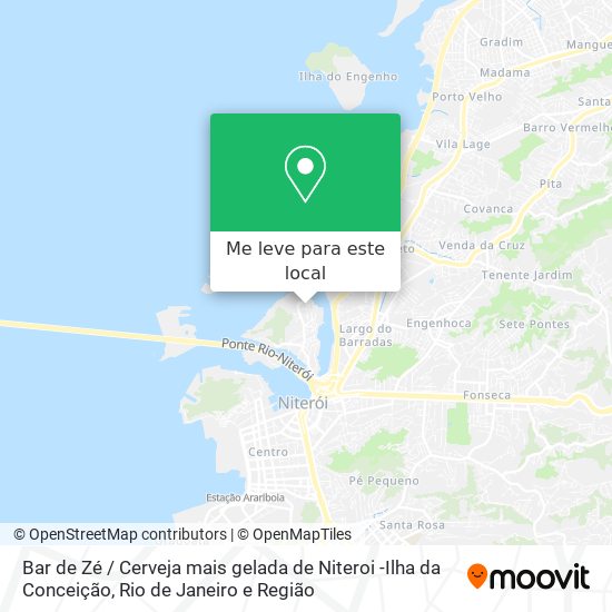 Bar de Zé / Cerveja mais gelada de Niteroi -Ilha da Conceição mapa