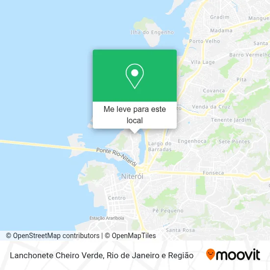 Lanchonete Cheiro Verde mapa