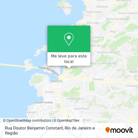 Rua Doutor Benjamin Constant mapa