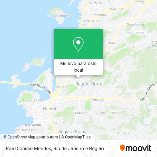 Rua Dionísio Mendes mapa