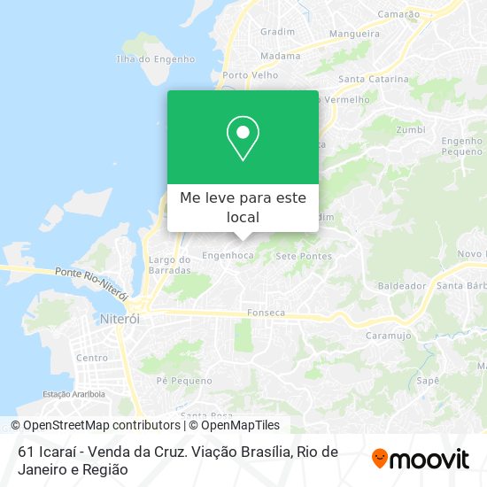 61 Icaraí - Venda da Cruz. Viação Brasília mapa