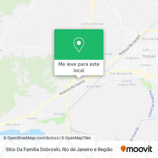 Sítio Da Família Dobroski mapa