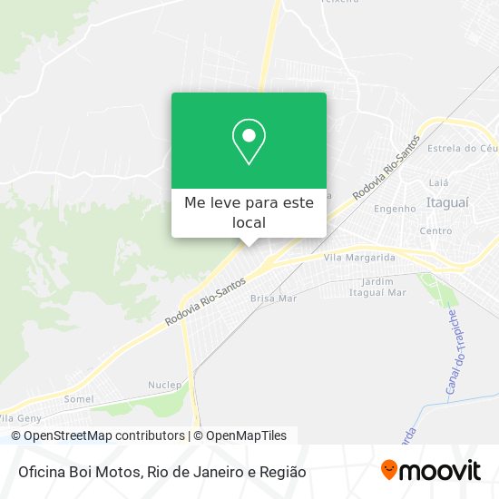 Oficina Boi Motos mapa