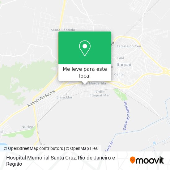 Hospital Memorial Santa Cruz mapa
