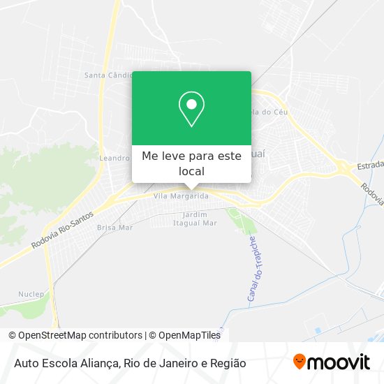 Auto Escola Aliança mapa