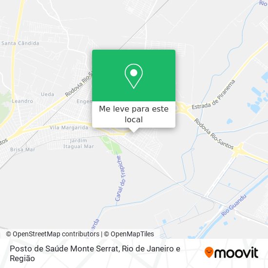 Posto de Saúde Monte Serrat mapa