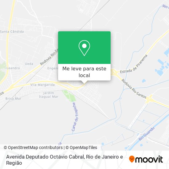 Avenida Deputado Octávio Cabral mapa