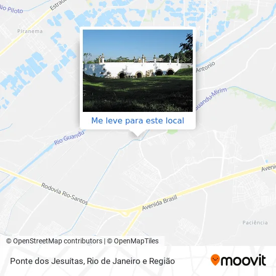 Ponte dos Jesuítas mapa
