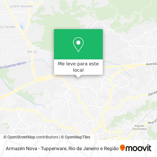 Armazén Nova - Tupperware mapa