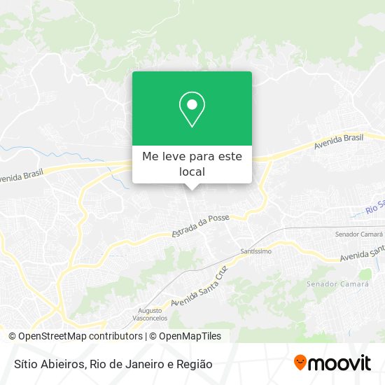 Sítio Abieiros mapa