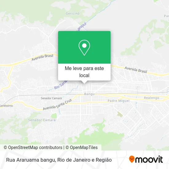 Rua Araruama bangu mapa