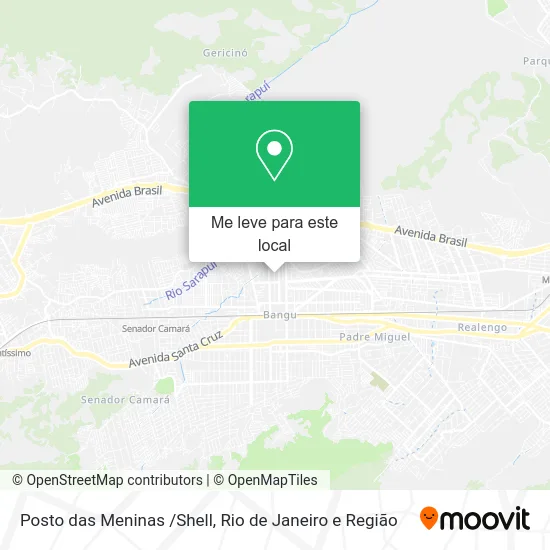 Posto das Meninas /Shell mapa