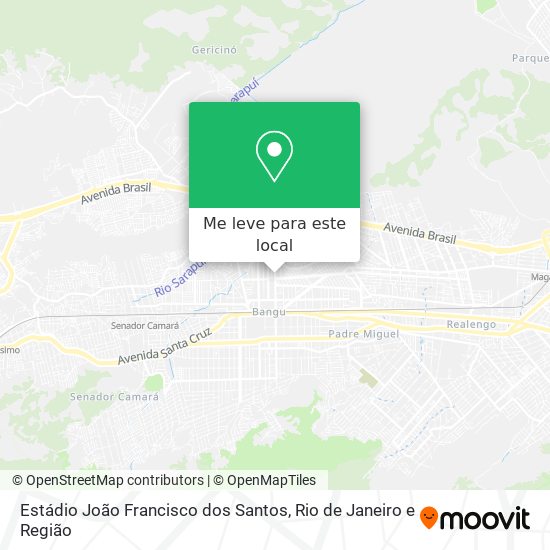 Estádio João Francisco dos Santos mapa