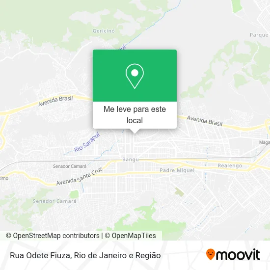 Rua Odete Fiuza mapa