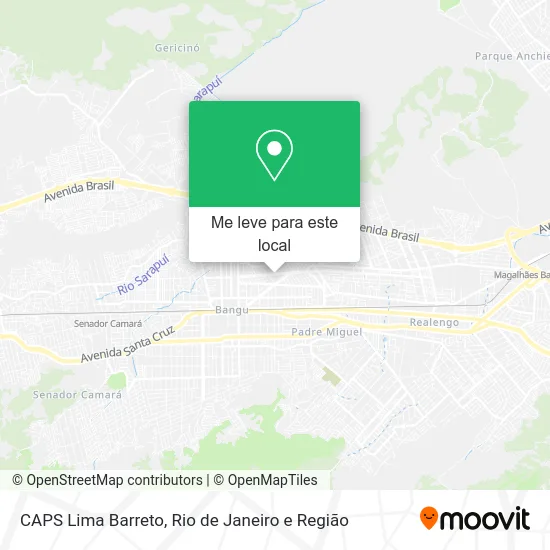 CAPS Lima Barreto mapa