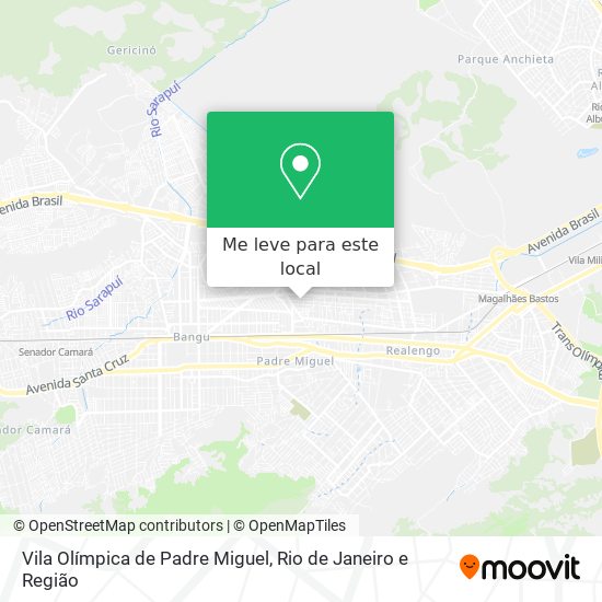 Vila Olímpica de Padre Miguel mapa