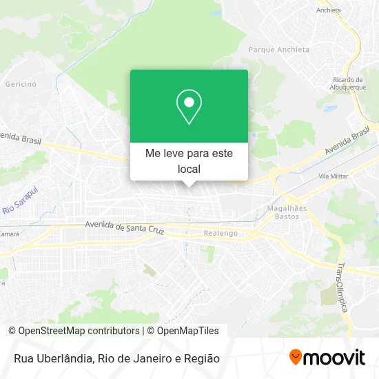 Rua Uberlândia mapa