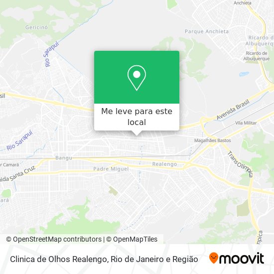 Clinica de Olhos Realengo mapa