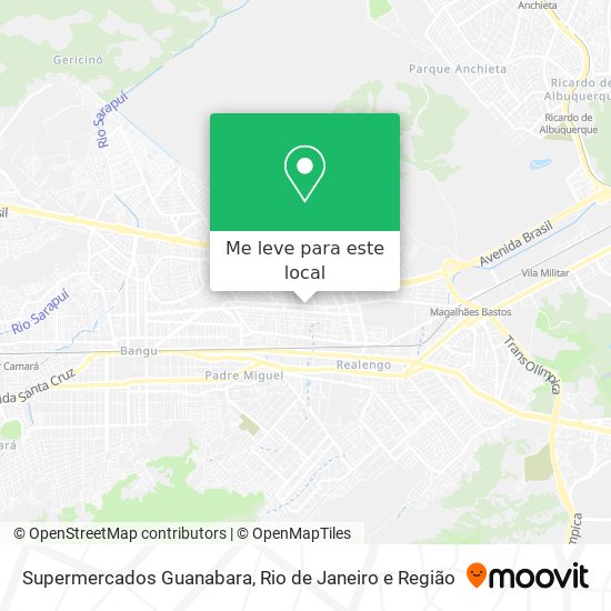 Supermercados Guanabara mapa