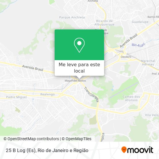 25 B Log (Es) mapa