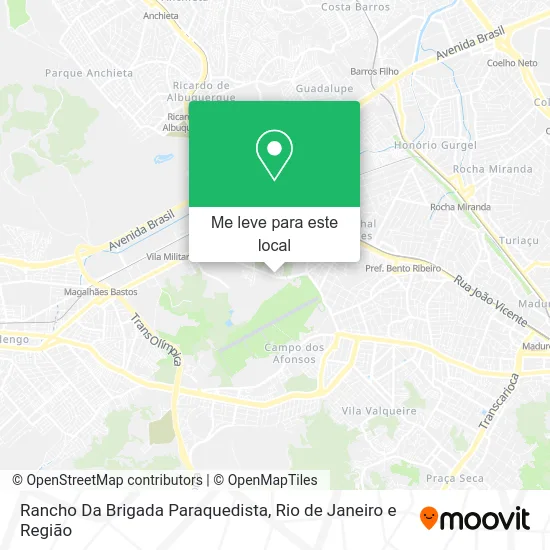 Rancho Da Brigada Paraquedista mapa