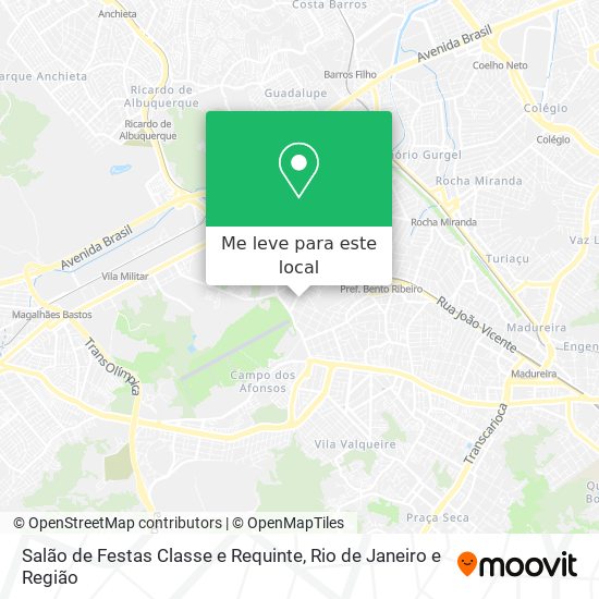 Salão de Festas Classe e Requinte mapa