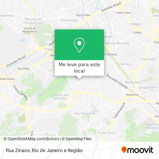 Rua Zinaos mapa